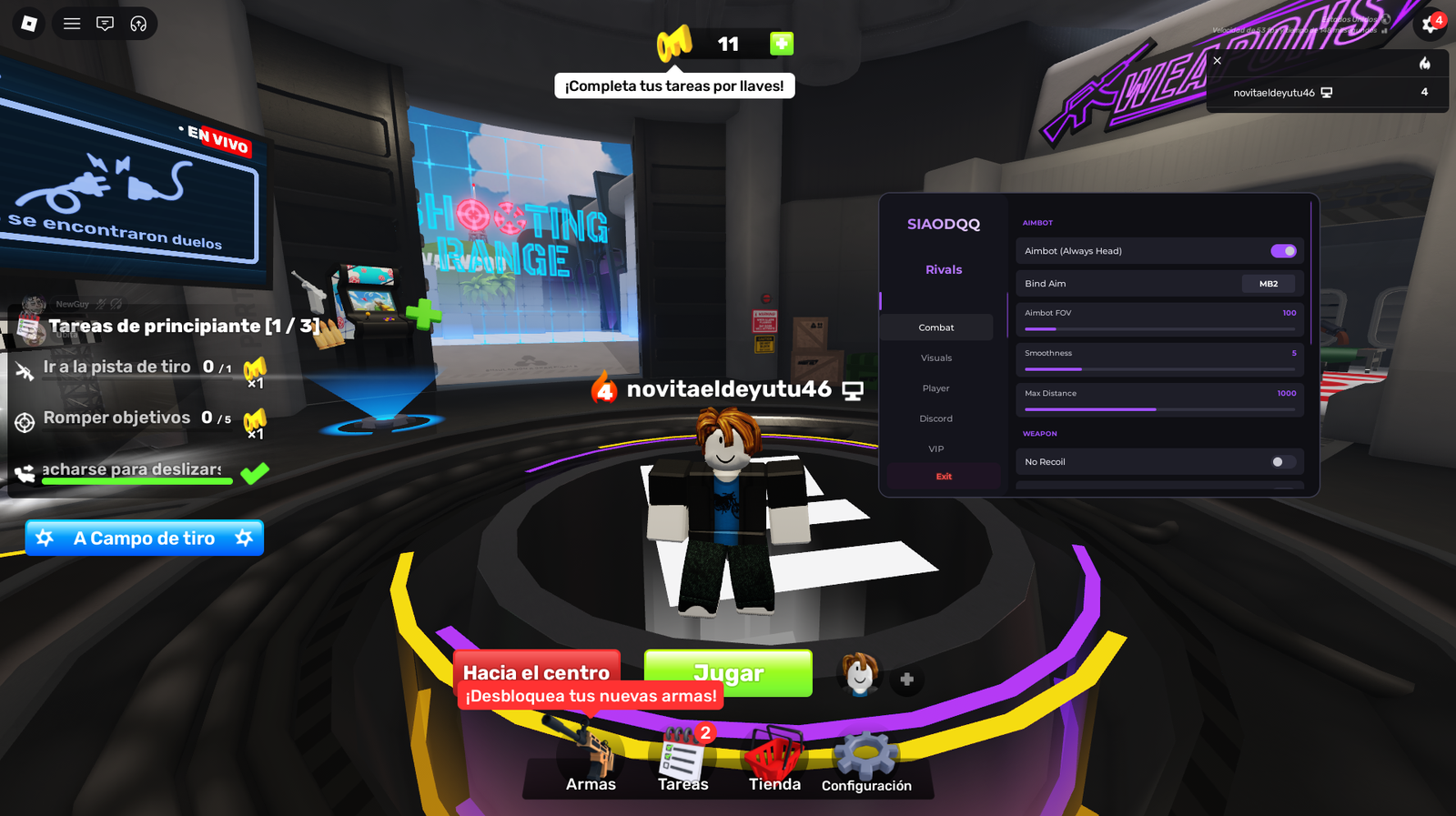 Siaodqq Rivals Aimbot (Always Head) and Trigger Bot Script Keyless OP 2026