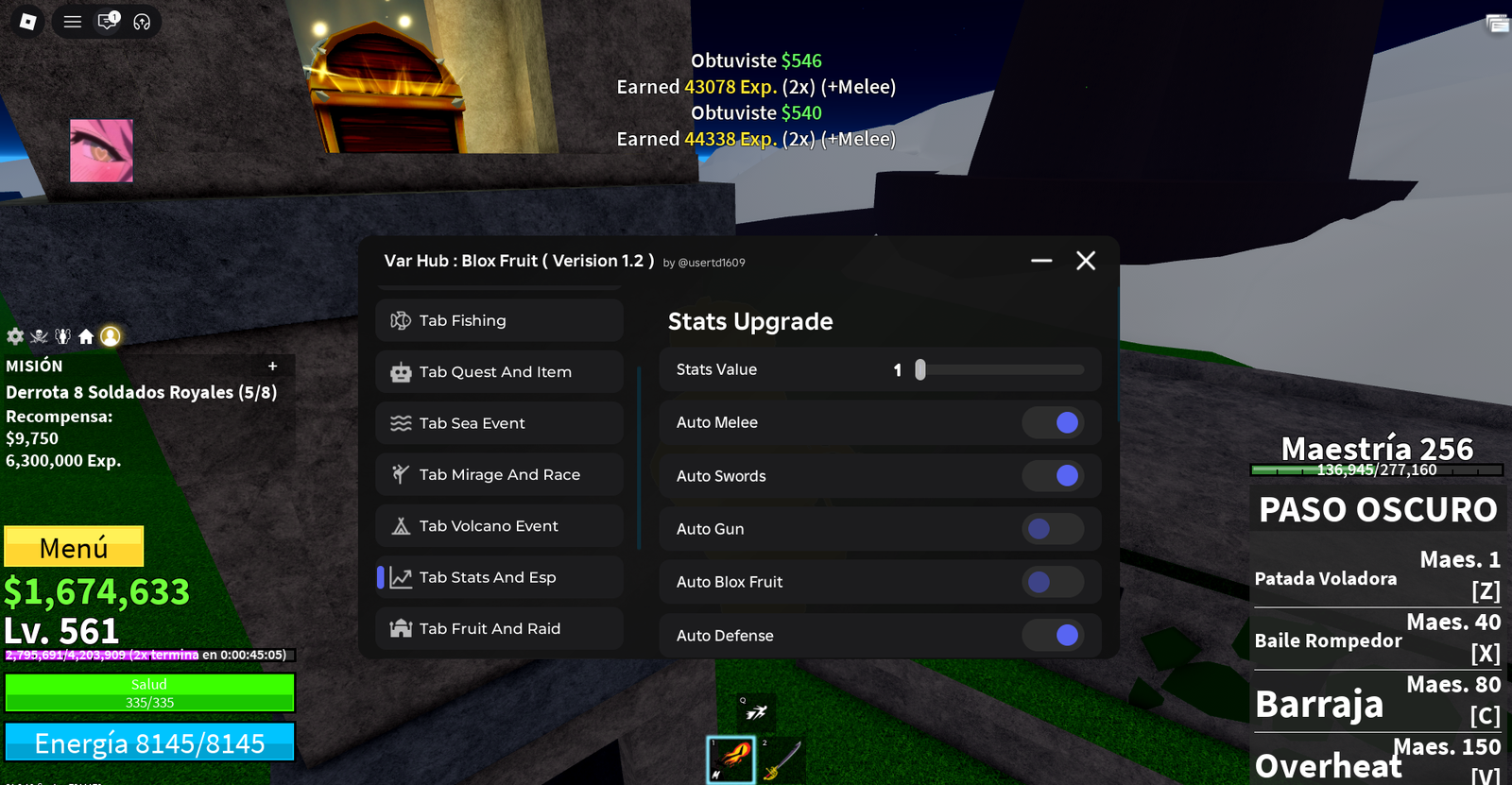 Blox Fruits Script Var Hub Autofarm Keyless