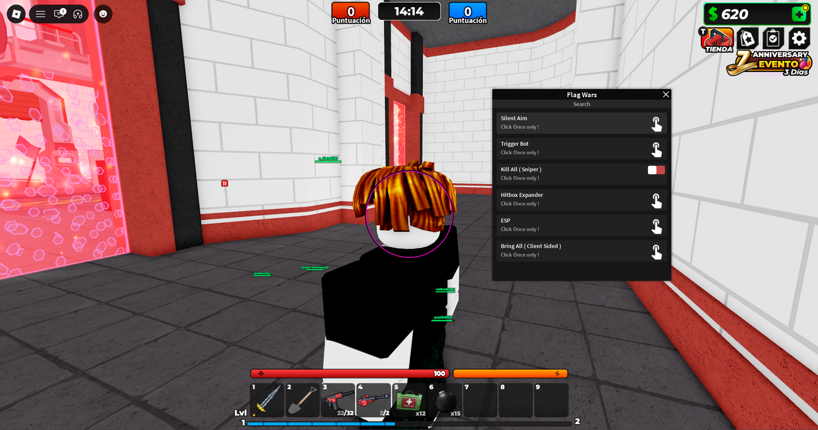 Flag Wars Script Roblox Silent Aim - Esp