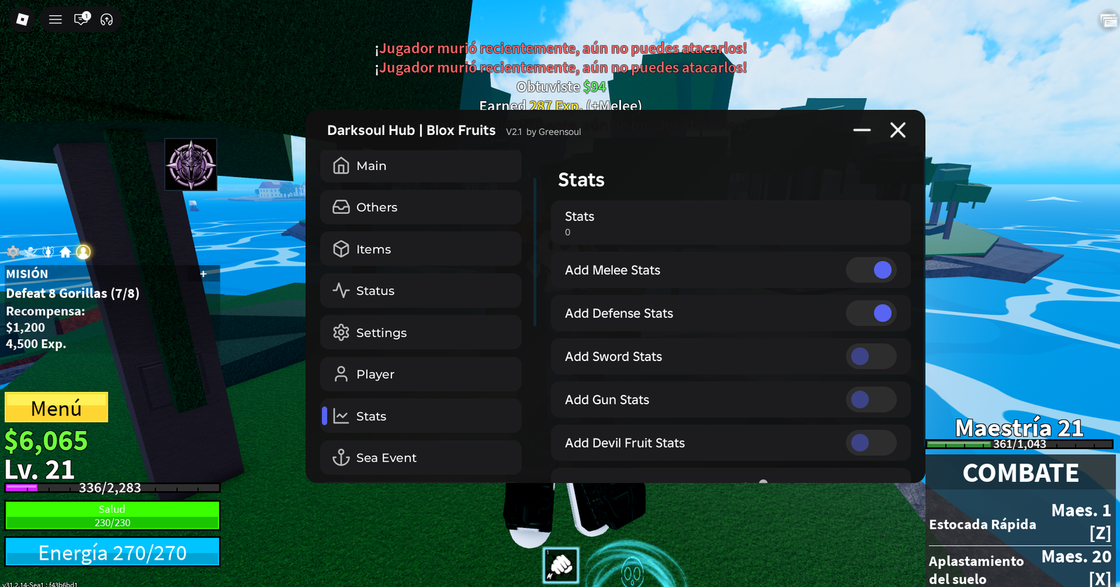 Blox Fruits Script Darksoul Hub