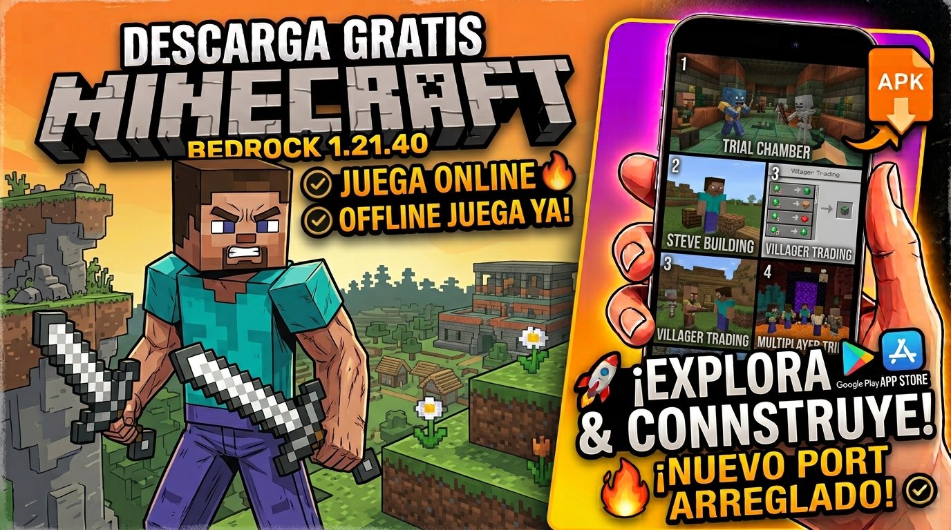 Descarga Minecraft Bedrock Android 32 Bits