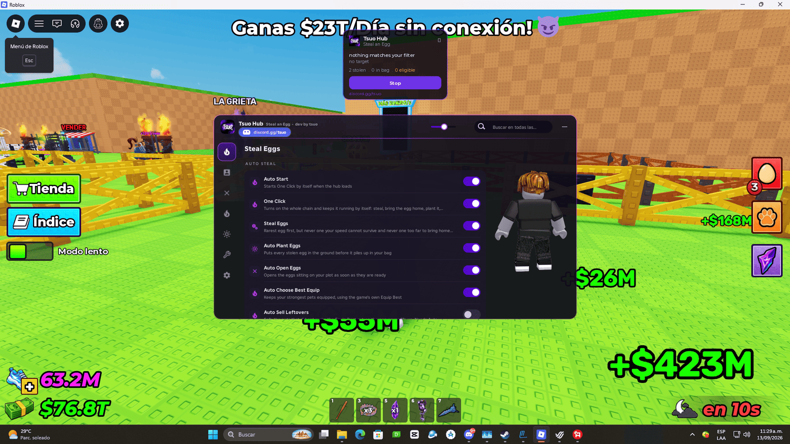 Steal An Egg Script Tsuo Hub No Key